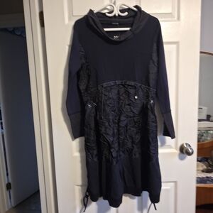 Onyx Navy Long Sleeve Dress